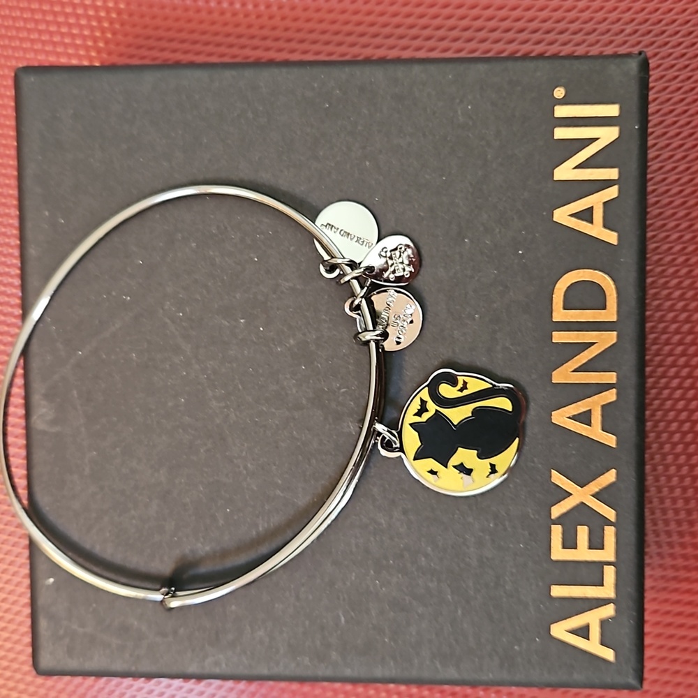 Alex and Ani black cat bracelet